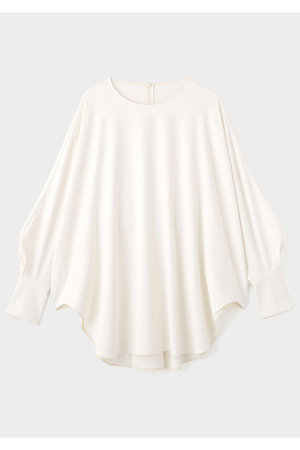 ル フィル/LE PHILのストレッチオックスロングカフスブラウス(110400/110403)