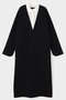 ジャージー襟付きワンピース ル フィル/LE PHIL ブラック