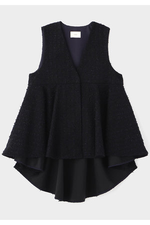 ル フィル/LE PHILの【予約販売】ツイードVネックジレ(110800/110801)