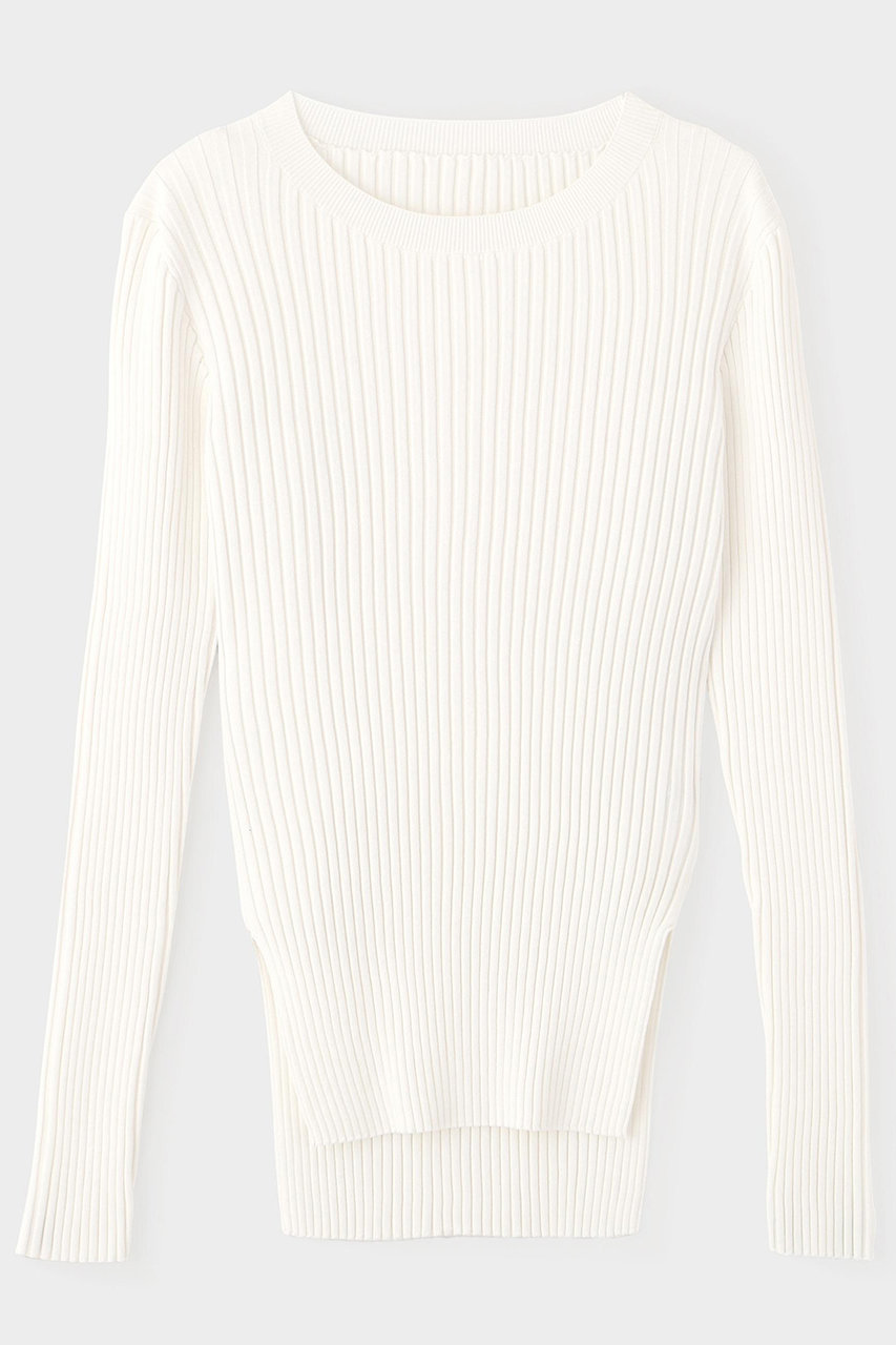 ル フィル/LE PHILのワイドリブロングスリーブニット(ホワイト/5346170010)