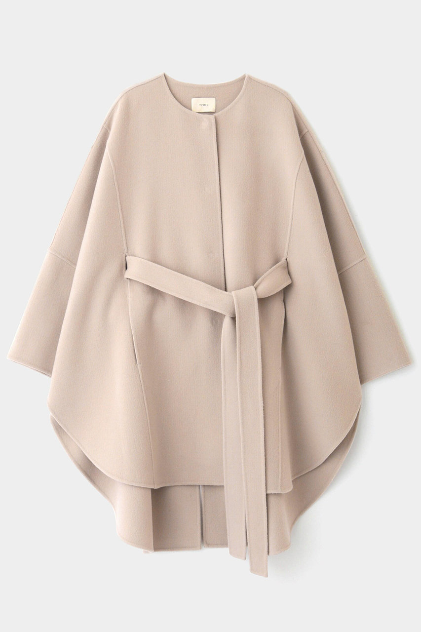 専用です！〈LE PHIL〉ソフトウールリバーポンチョ☆ベージュ0サイズ☆ LE PHIL(ル フィル)｜《LE PHIL》ソフトウールリバーポンチョ/ベージュ