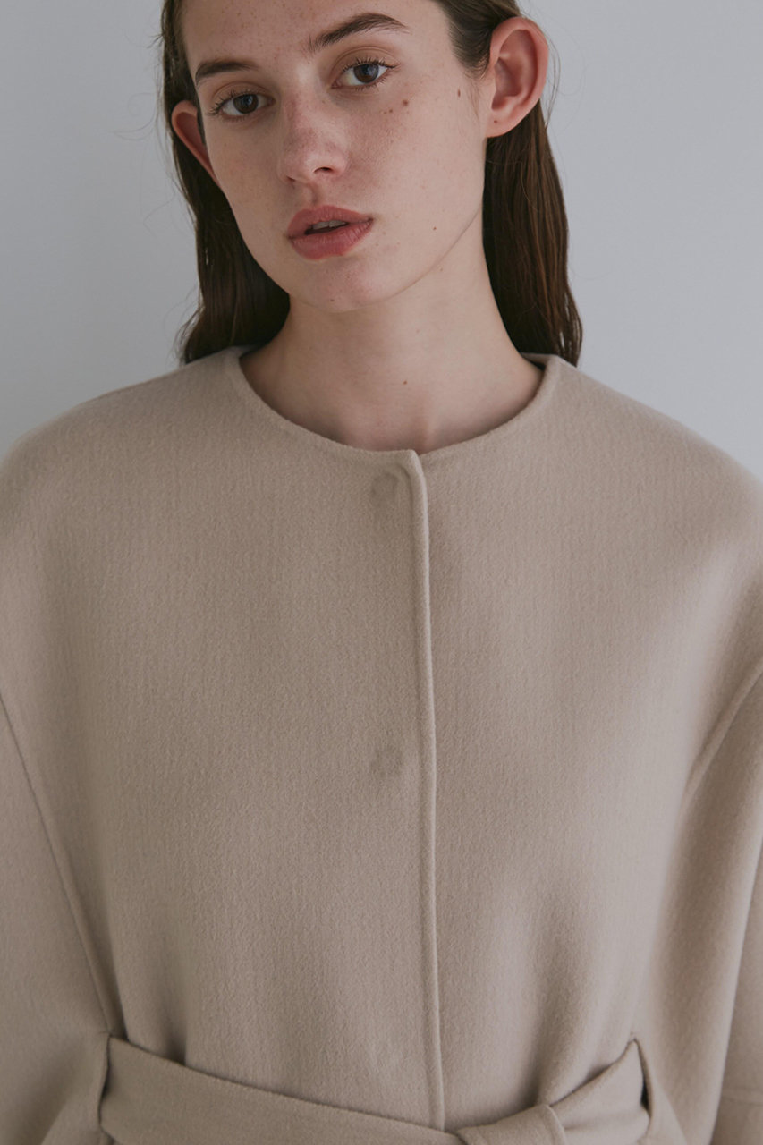 ルフィル　〈〈LE PHIL〉〉　ソフトウールリバーポンチョ　ベージュ LE PHIL(ル フィル)｜《LE PHIL》ソフトウールリバーポンチョ/ベージュ