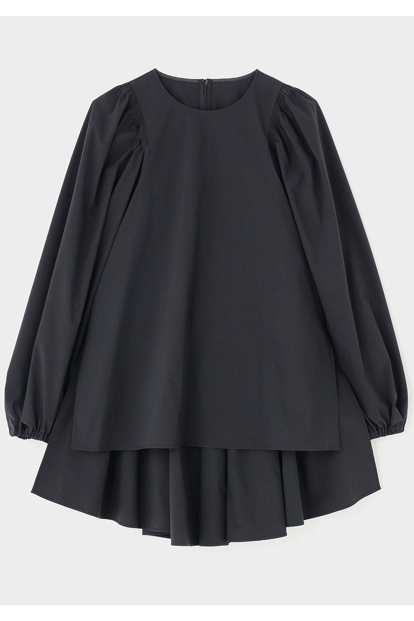 ル フィル/LE PHILのSOLOTEXブロードギャザーブラウス(ブラック/5346110101)