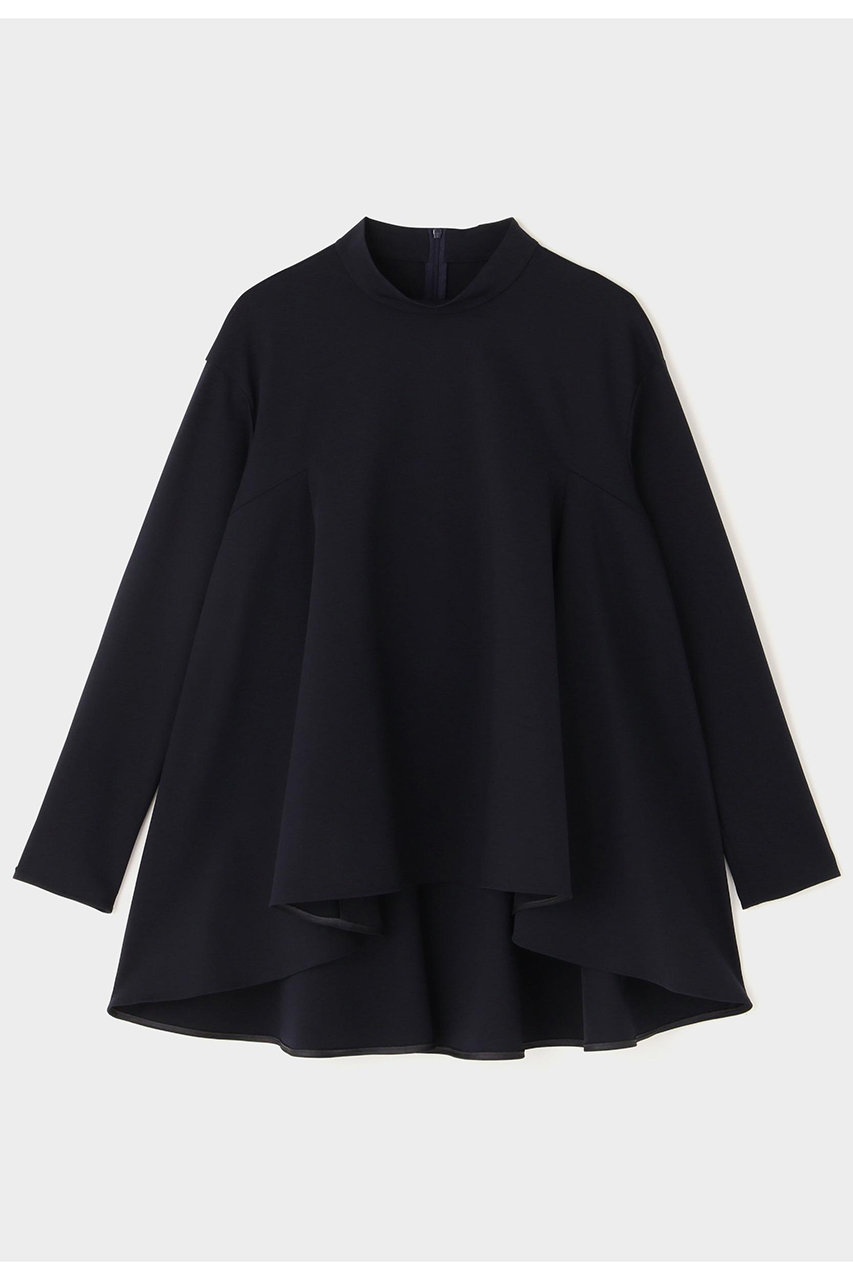 ル フィル/LE PHILのハイストレッチポンチスタンドカラーブラウス(ネイビー/5346110103)