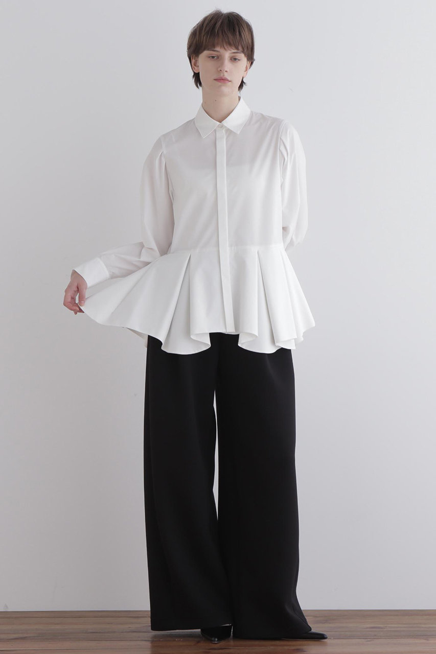 LE PHIL(ル フィル)｜ダンボールワイドシルエットパンツ/ブラック の