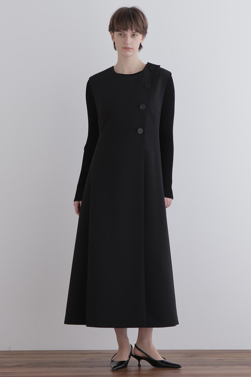 LE PHIL(ル フィル)｜【予約販売】ジレロングワンピース/ブラック の