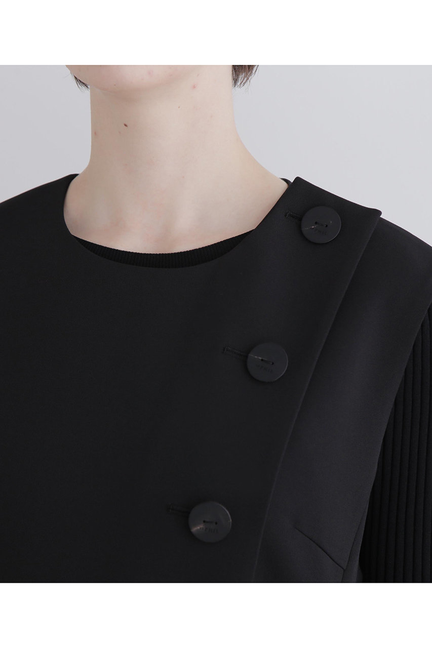 LE PHIL(ル フィル)｜【予約販売】ジレロングワンピース/ブラック の