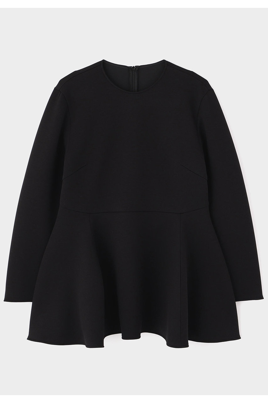 新品　LE PHIL ブラックボーダードライタッチオーバーサイズプルオーバー LE PHIL》ドライタッチオーバーサイズプルオーバー ブラック 新品 LE