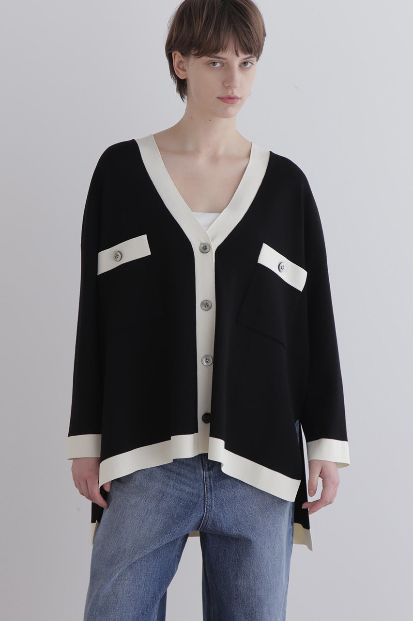 LIMI feu ウールギャバジンジャケット【S】ニットドッキング　燕尾　ロング リミフゥ ドッキングジャケット LIMI feu ウールギャバジンジャケット