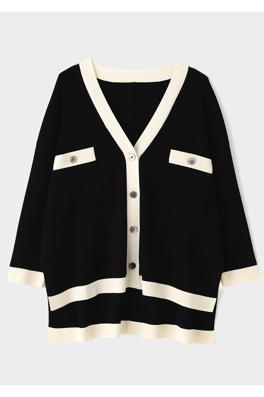 LE PHIL(ル フィル)｜オーバーサイズニットジャケット/ブラック の通販