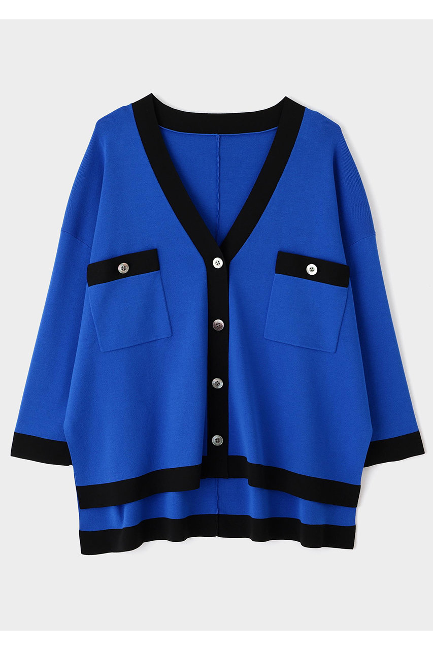 ル フィル/LE PHILのオーバーサイズニットジャケット(ブルー/5346170013)