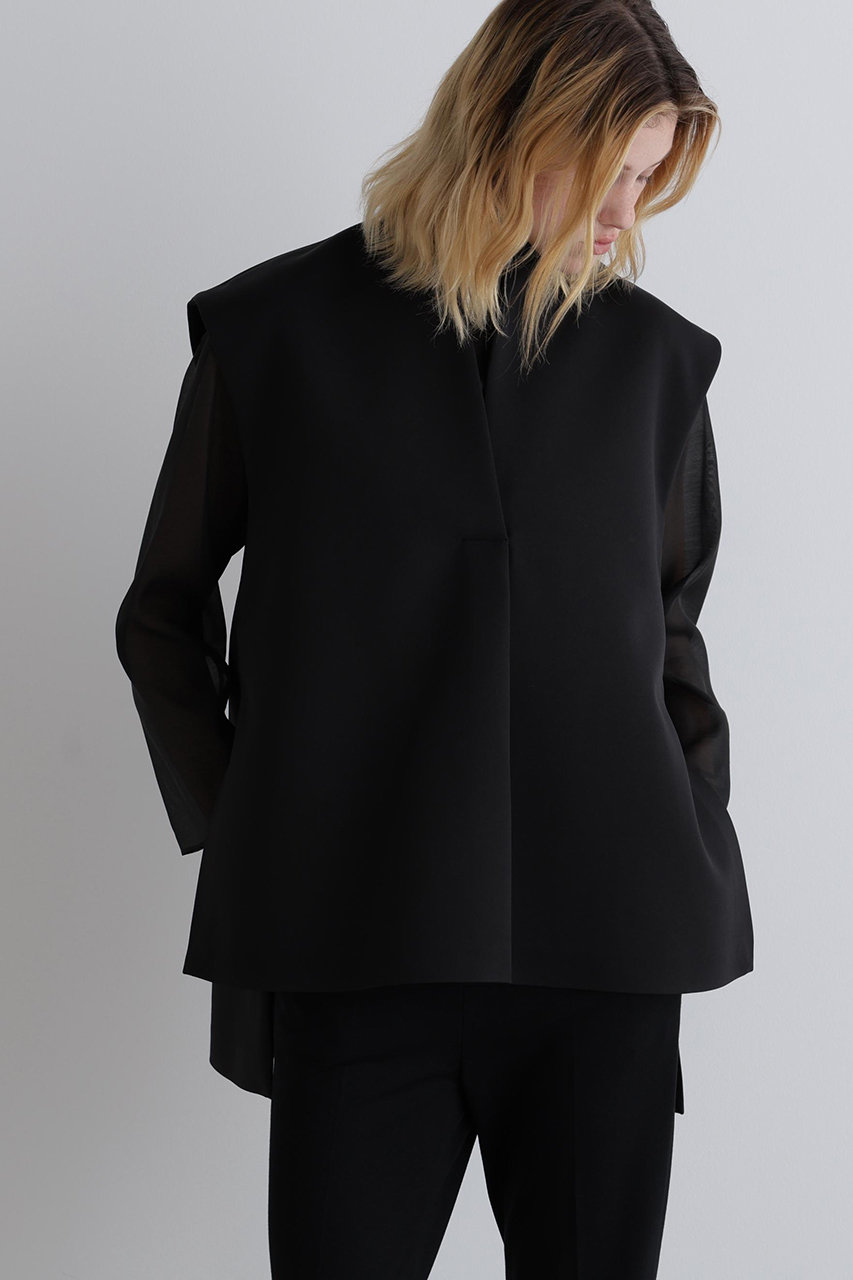 LE PHIL マトラッセトリプルクロスジレ ブラック LE PHIL(ル フィル)｜マトラッセトリプルクロスジレ/ブラック の通販