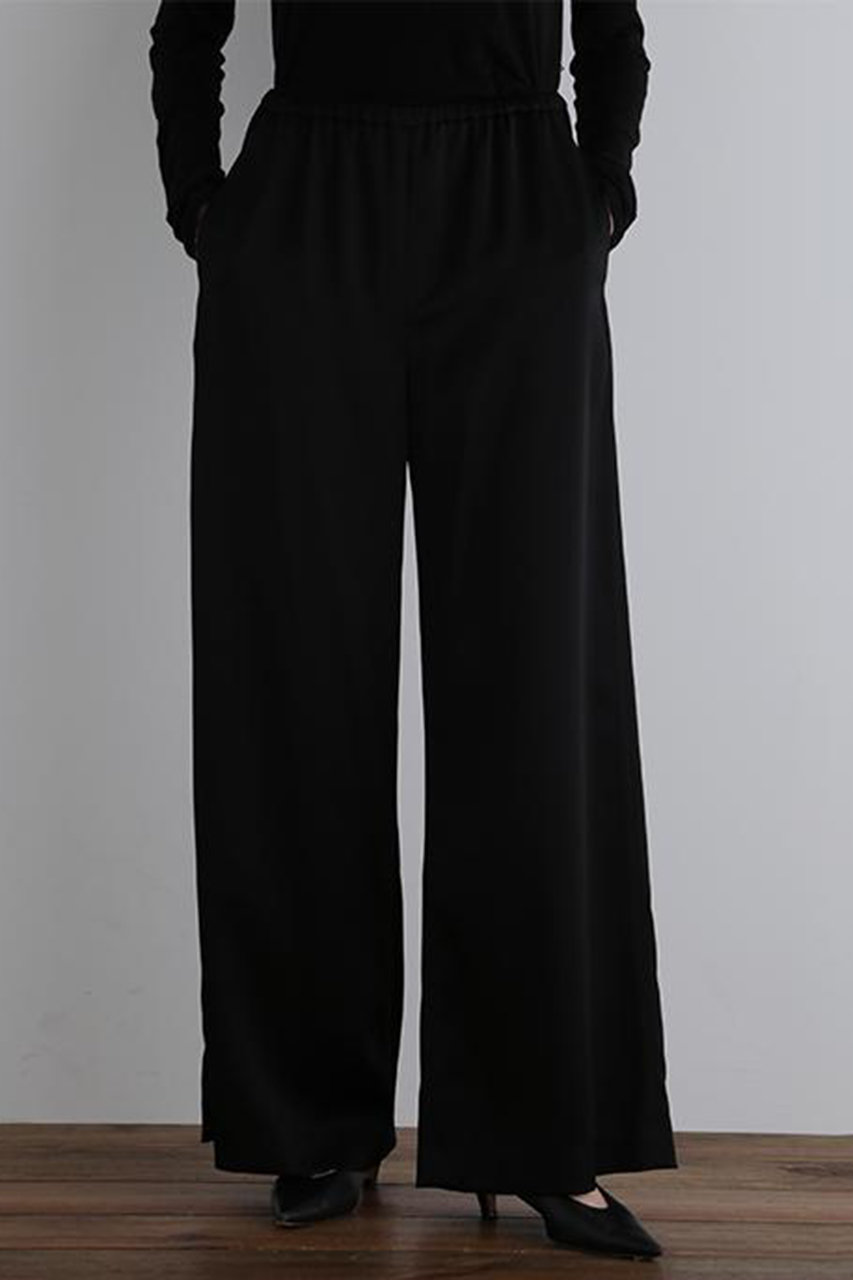 LE PHIL(ル フィル)｜クラシックサテンパンツ/ブラック の通販