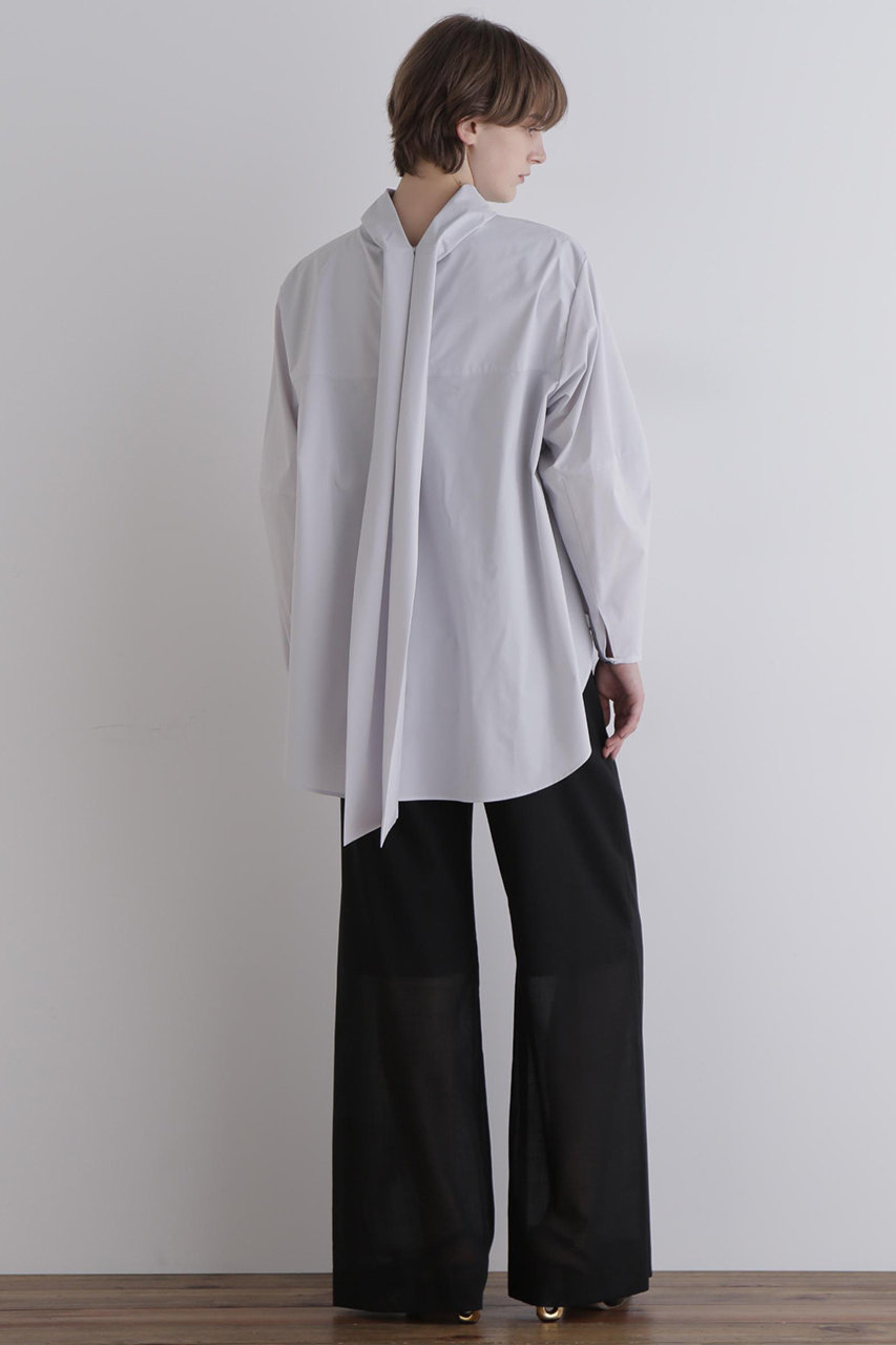 美品！LE PHIL ルフィル SOLOTEX ブロードフレアブラウス グレー SOLOTEX ブロードフレアブラウス | LE PHIL（ル フィル） ｜【公式