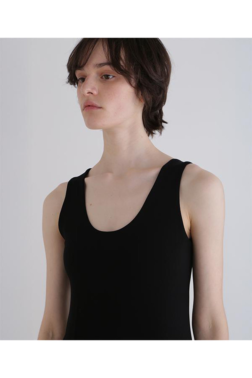 LE PHIL(ル フィル)｜【予約販売】カップインUネックドレス/ブラック