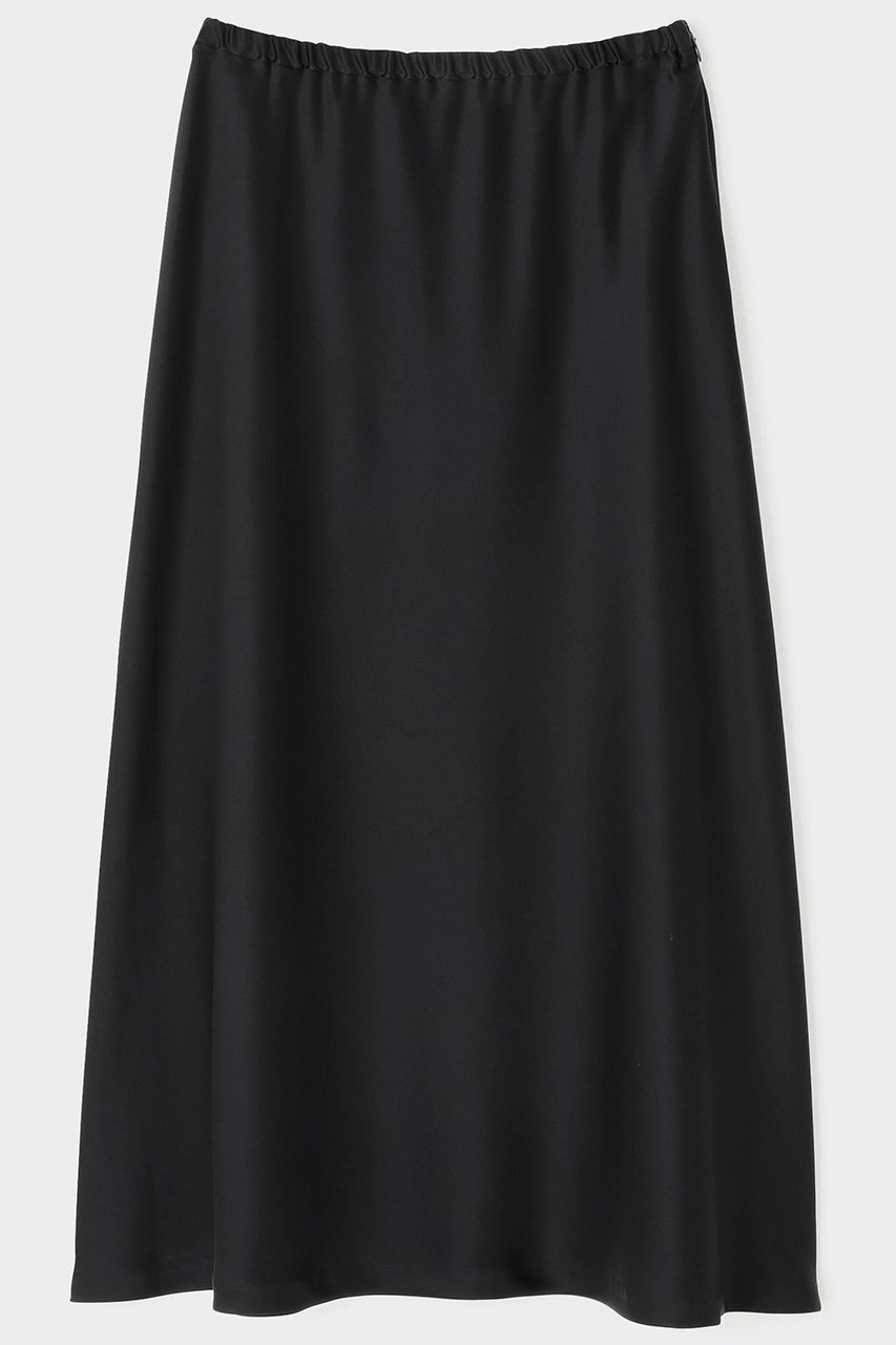 LE PHIL(ル フィル)｜クラシックサテンスカート/ブラック の通販