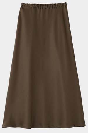 ル フィル/LE PHILのクラシックサテンスカート(110700/110703)