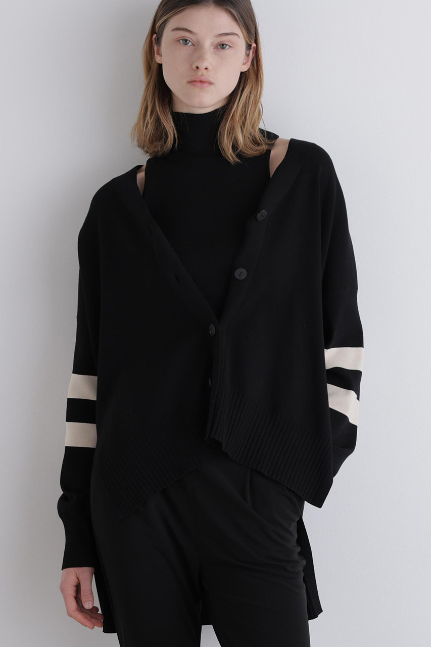 LE PHIL(ル フィル)｜オーバーサイズカーディガン/ブラック の通販