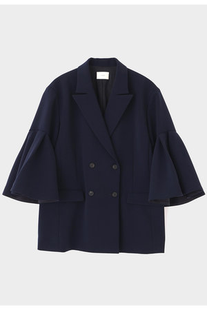 ル フィル/LE PHILの【予約販売】コンフォートダブルクロスフレア袖ジャケット(110800/110801)