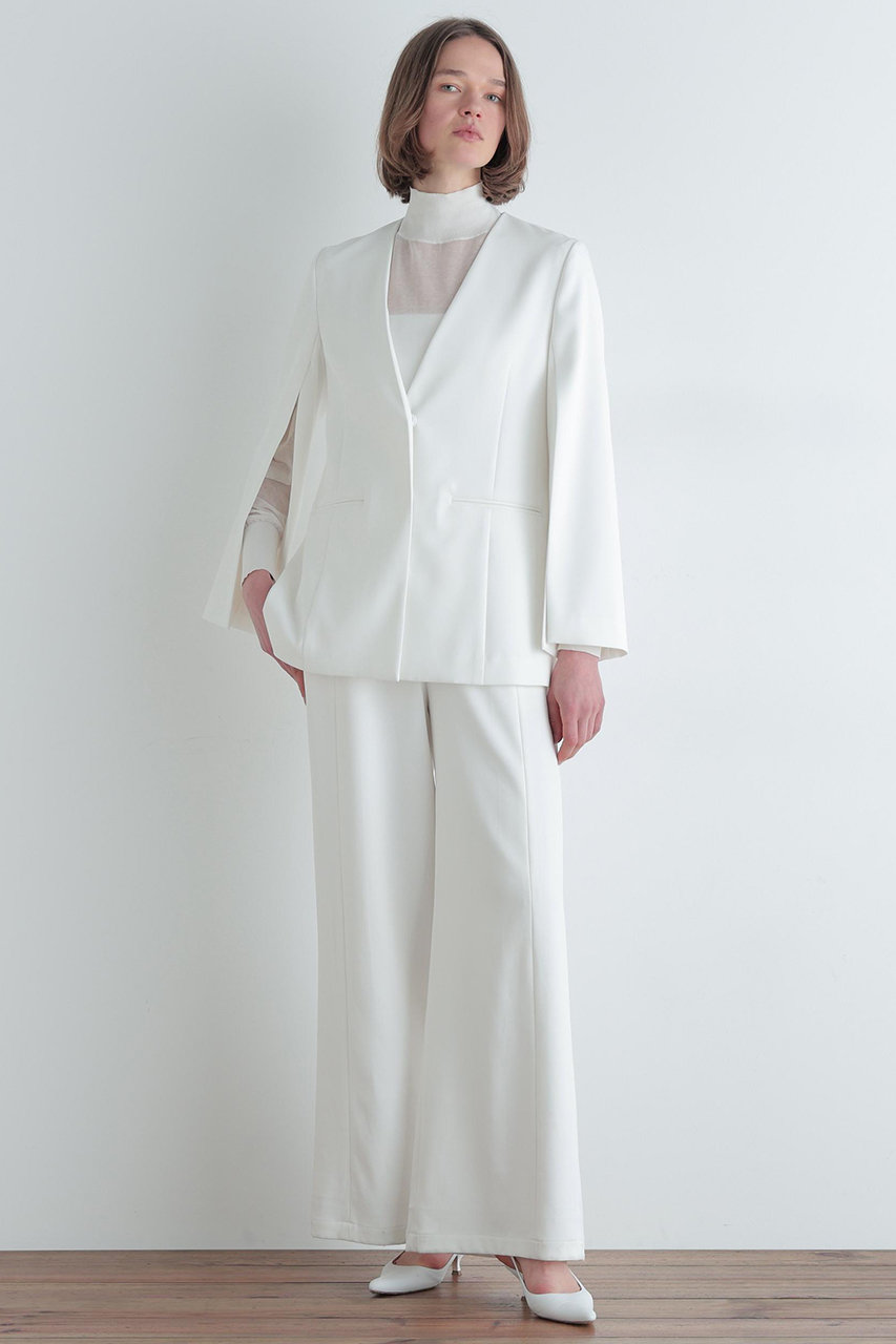 LE PHIL(ル フィル)｜2WAYツイルスリットジャケット/ホワイト の通販