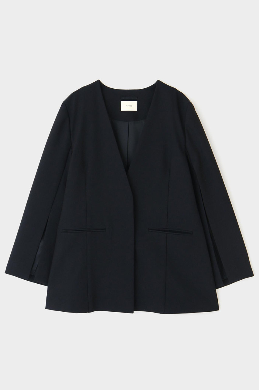 ル フィル/LE PHILの2WAYツイルスリットジャケット(ネイビー/5346150224)