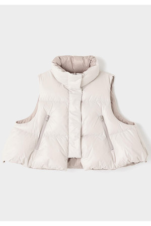 ル フィル/LE PHILのリバーシブルボリュームダウンベスト(110800/110801)