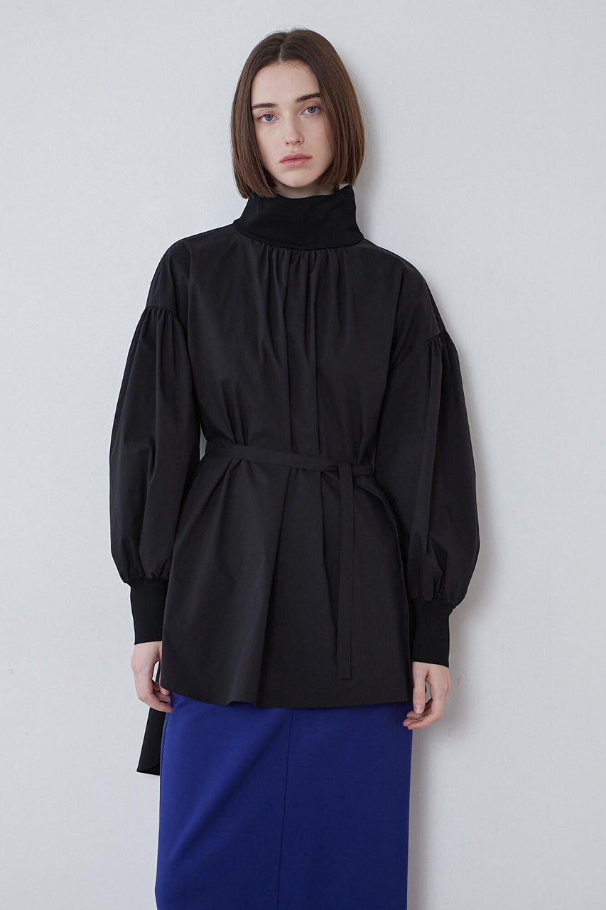 LE PHIL　 ストレッチブロードブラウス LE PHIL(ル フィル)｜《LE PHIL》ストレッチブロードブラウス/ブラック