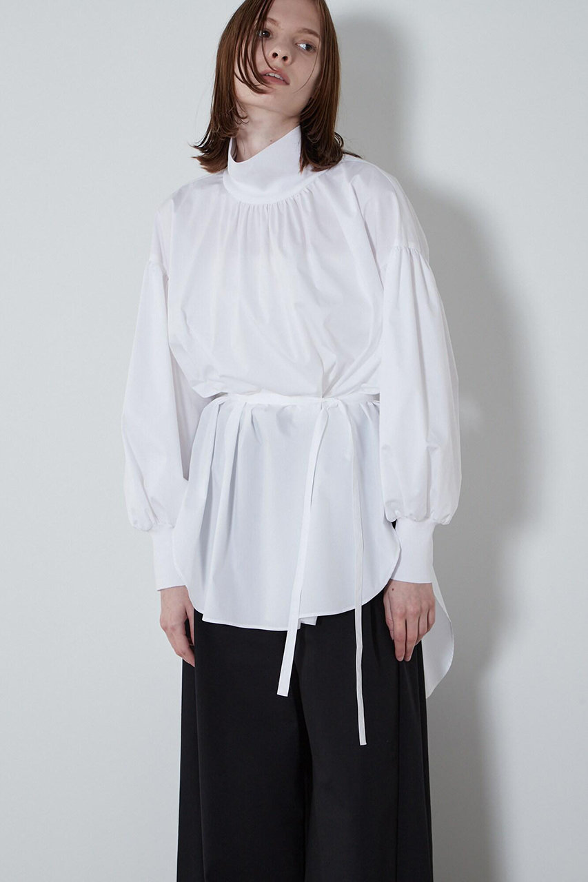 ル フィル/LE PHILの《LE PHIL》ストレッチブロードブラウス(ホワイト/5342210013)