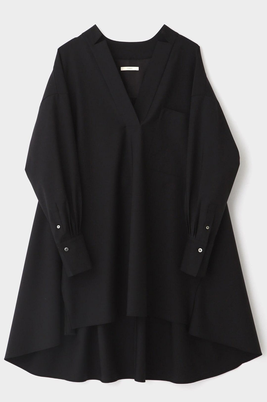 LE PHIL(ル フィル)｜《LE PHIL》ドライウールブラウス/ブラック の