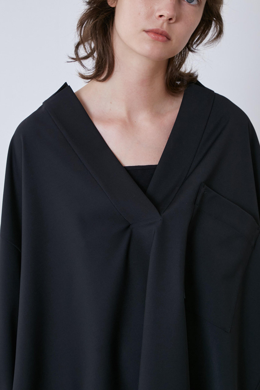 LE PHIL　 ルフィル　 ドライウールブラウス LE PHIL(ル フィル)｜《LE PHIL》ドライウールブラウス/ブラック の