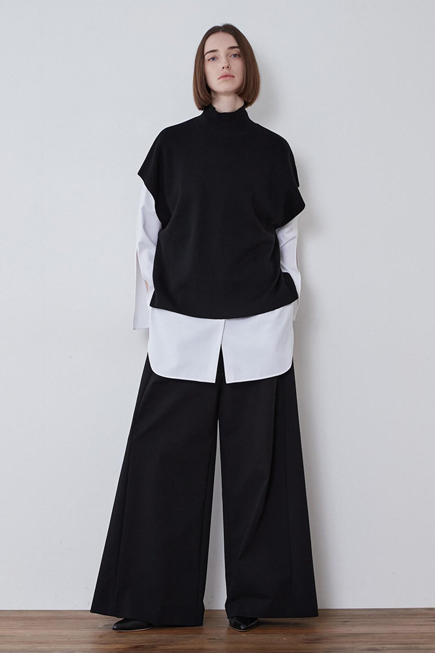 【極美品】LE PHIL（ルフィル）ミラノリブジレ ブラック LE PHIL(ル フィル)｜《LE PHIL》バックオープンジレ/ブラック の通販