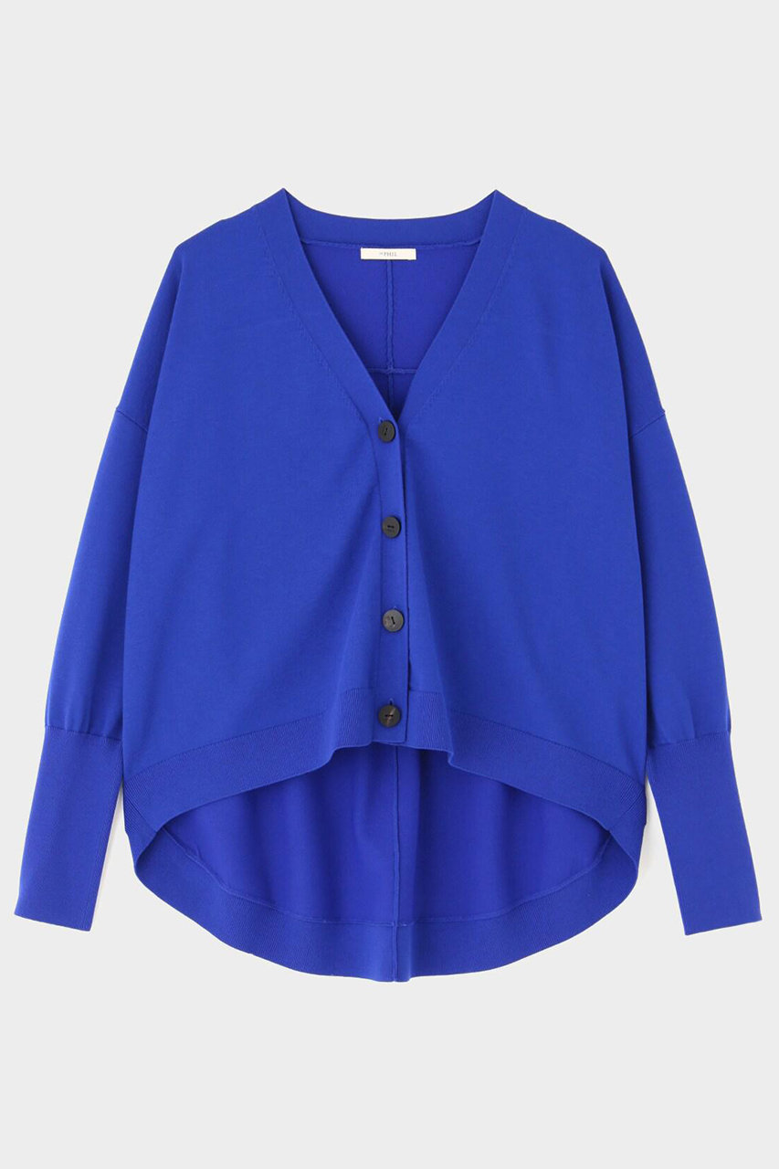 LE PHIL(ル フィル)｜ライトコンパクトカーディガン/ブルー の通販