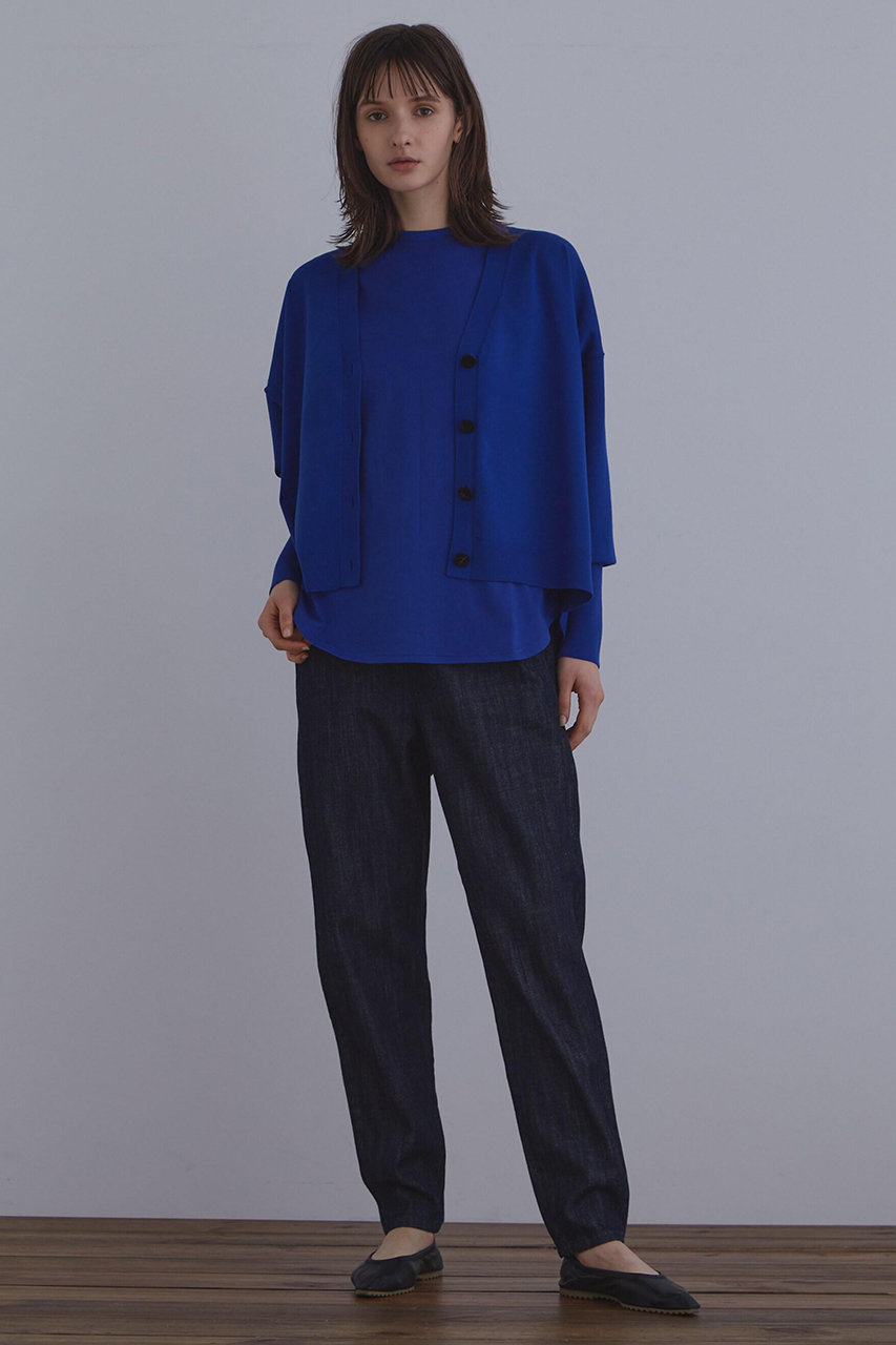 LE PHIL(ル フィル)｜ライトコンパクトカーディガン/ブルー の通販