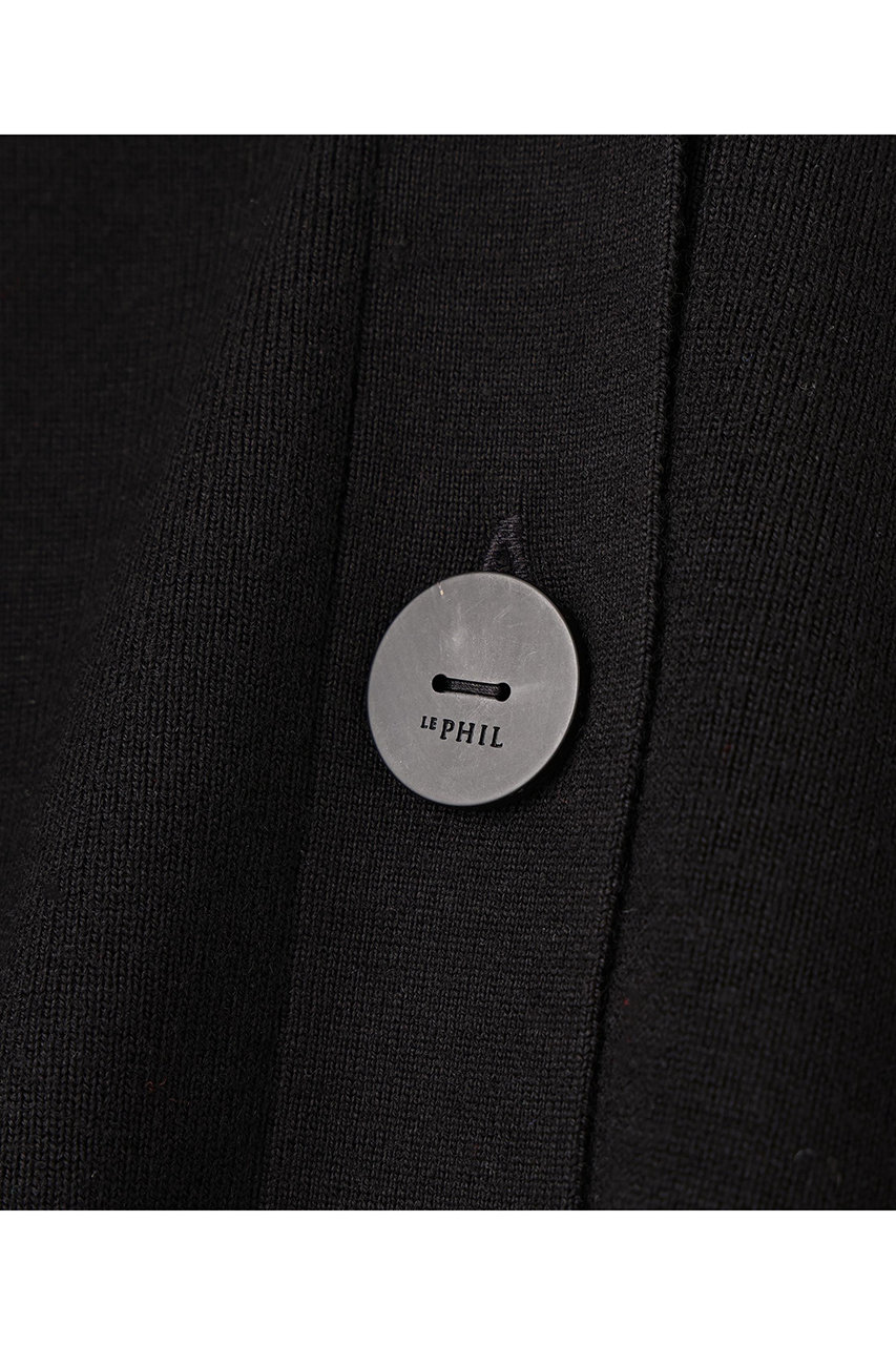 LE PHIL(ル フィル)｜ウールハイゲージカーディガン/ブラック の通販