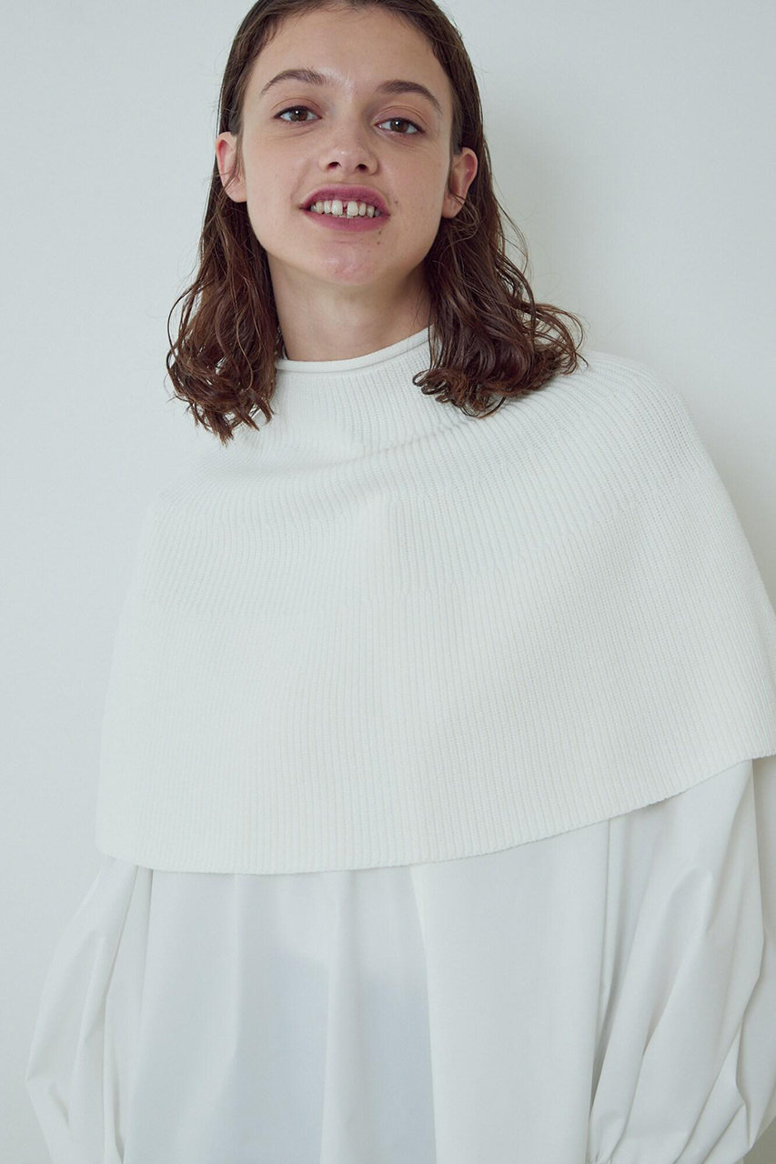 ル フィル/LE PHILのソフトヴィスニットケープ(ホワイト/5343270950)