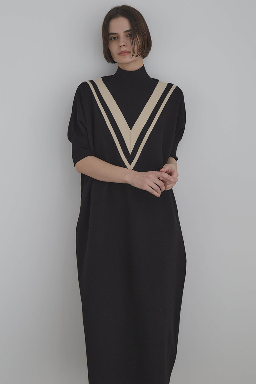 LE PHIL 美品✨ラインオーバーワンピース サイズ１ ブラック LE PHIL(ル フィル)｜《LE PHIL》ラインオーバーワンピース/ブラック