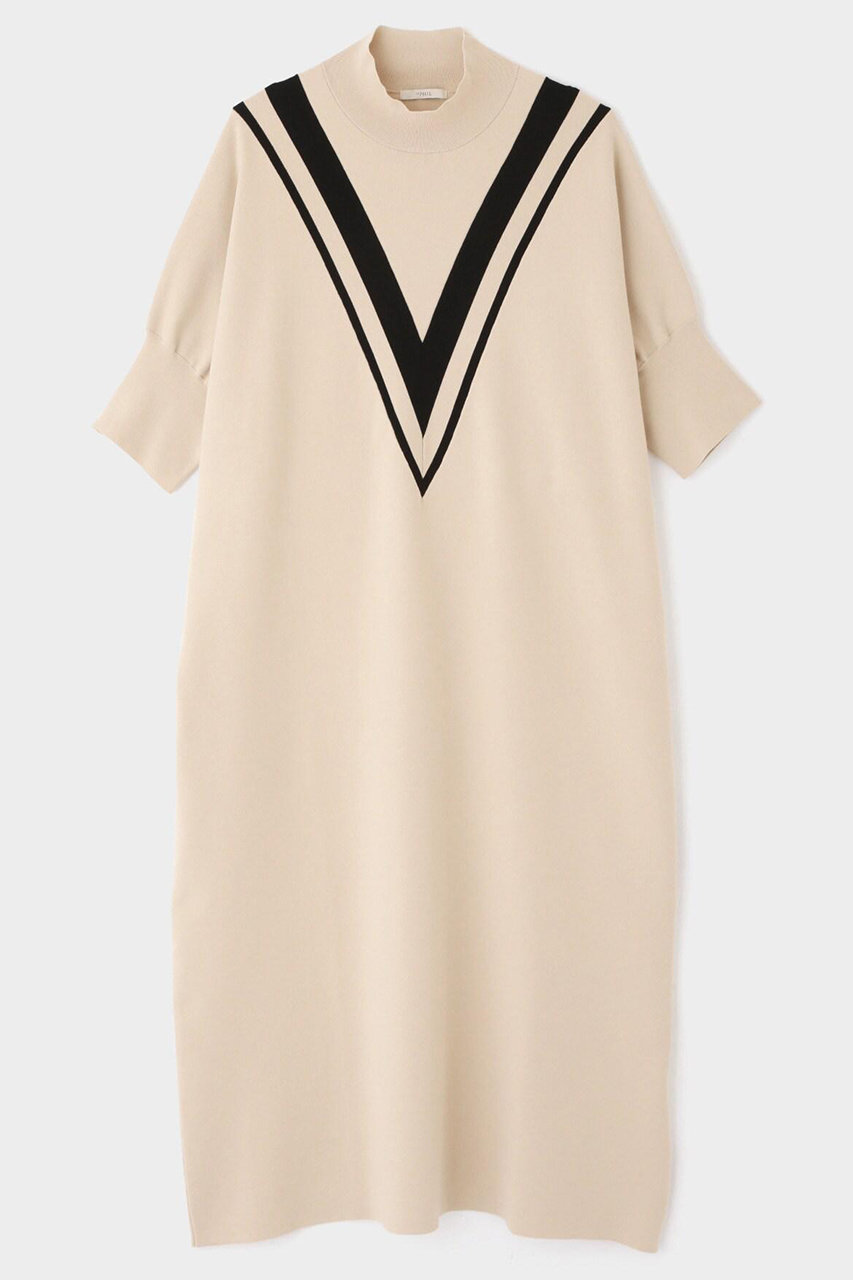 LE PHIL ルフィル ライトリバー ワンピース ジャンパードレス ベージュ