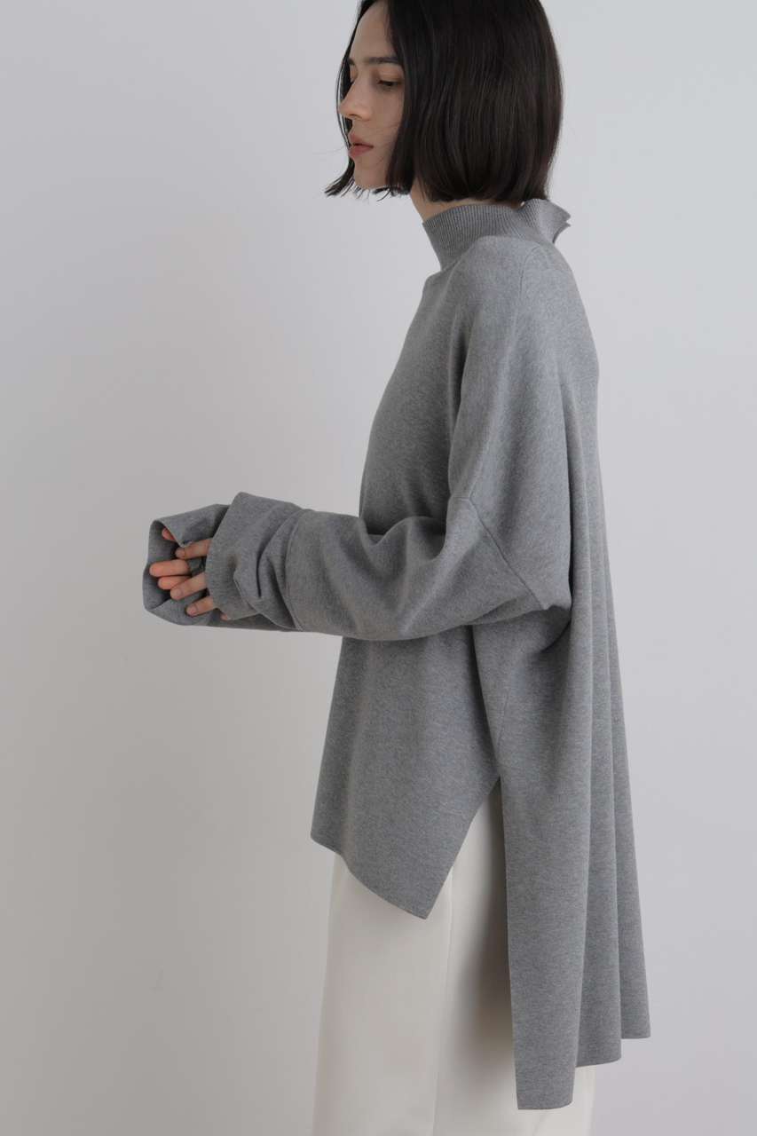 LE PHIL オーバーサイズプルオーバーニット (グレー, F) ル フィル ELLE SHOP
