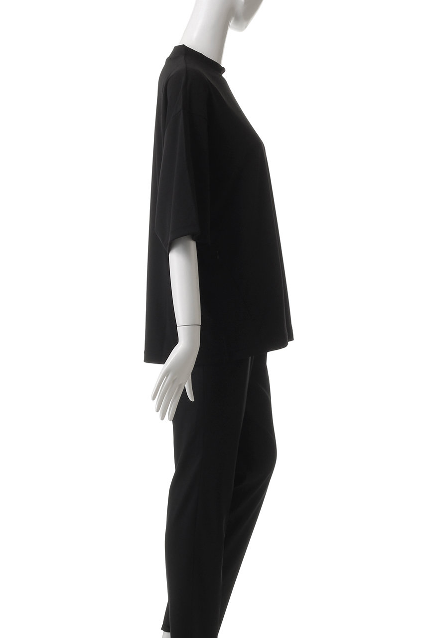 LE PHIL(ル フィル)｜クールタッチモックネックTシャツ/ブラック の