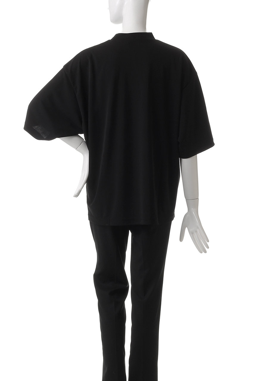 LE PHIL(ル フィル)｜クールタッチモックネックTシャツ/ブラック の