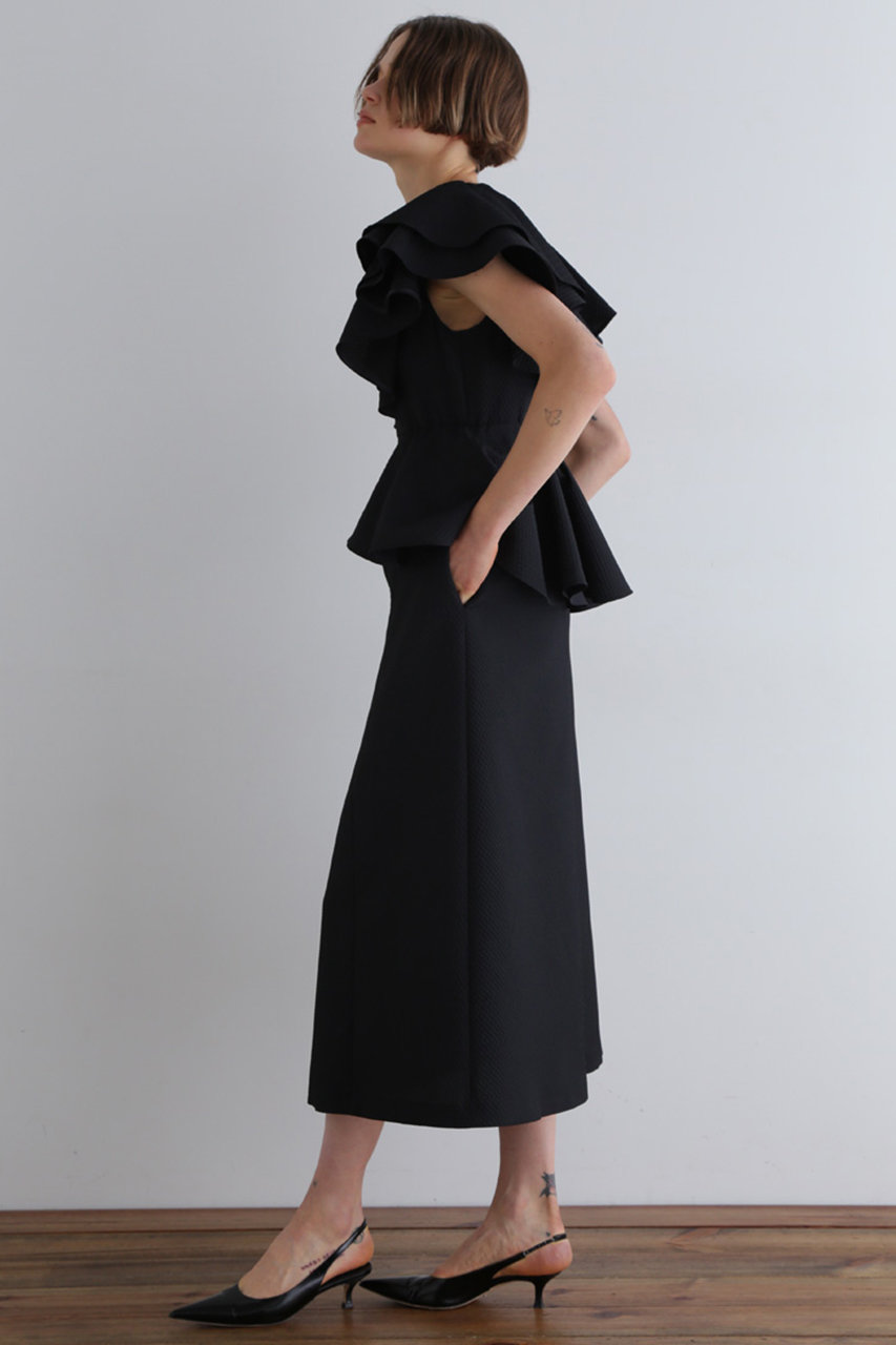 LE PHIL(ル フィル)｜ジャカードワンピース/ブラック の通販