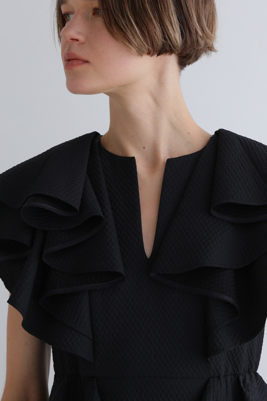 LE PHIL(ル フィル)｜ジャカードワンピース/ブラック の通販｜ELLESHOP