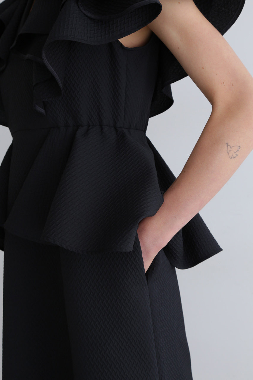 LE PHIL(ル フィル)｜ジャカードワンピース/ブラック の通販｜ELLESHOP