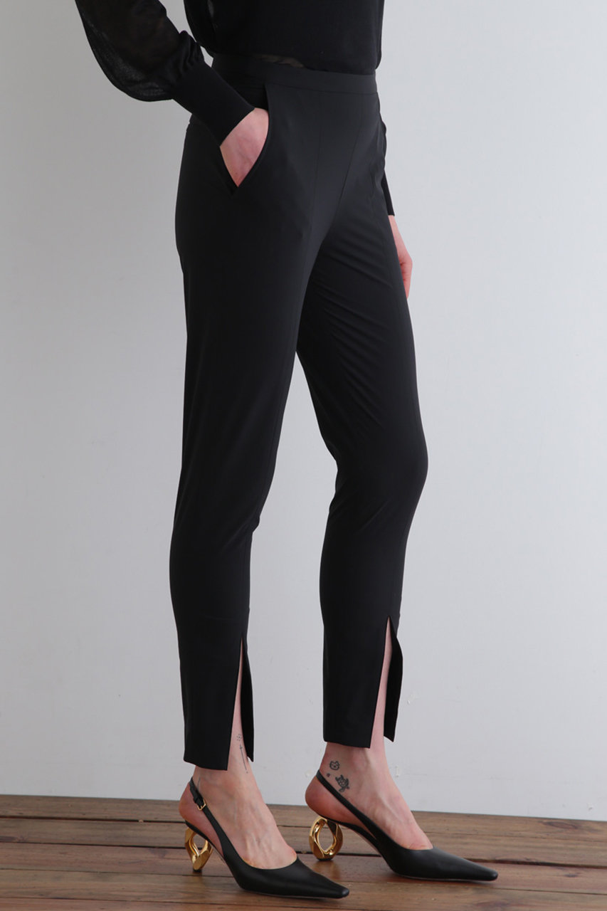 LE PHIL(ル フィル)｜SOLOTEXブロードセンタースリットパンツ/ブラック