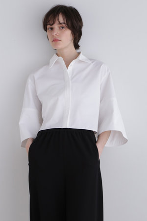 ル フィル/LE PHILのバックメッシュSOLOTEX襟付きブラウス(110400/110402)