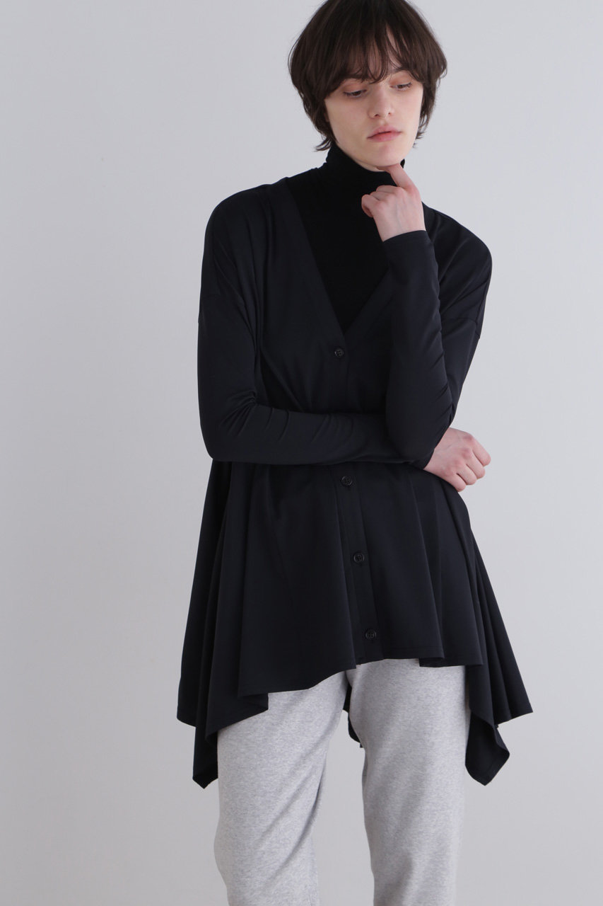 25SS LE PHIL ルフィル ベア天竺　カットソー　カーディガン　ブラック LE PHIL(ル フィル)｜ベア天竺/ブラック の通販｜ELLESHOP
