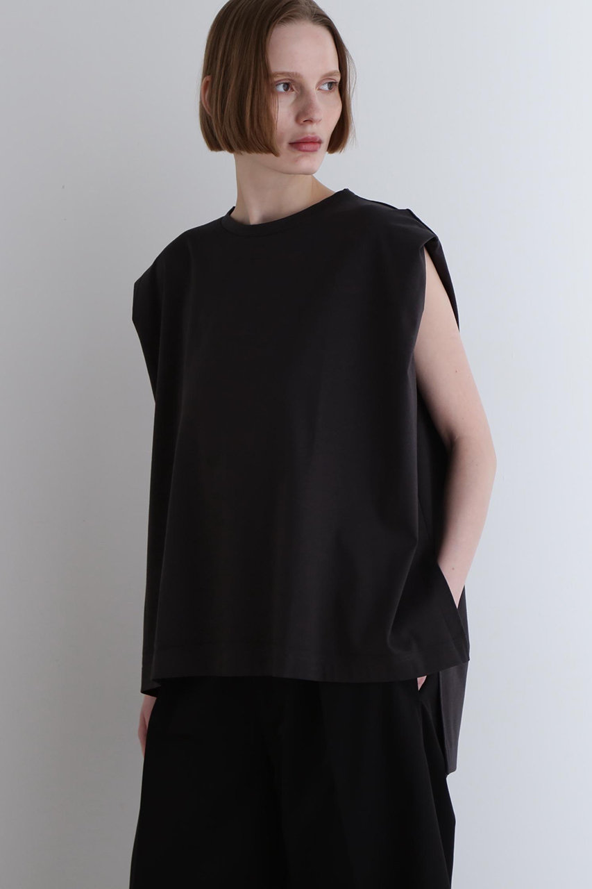 LE PHIL シルキースムースノースリーブT (ブラウン, F) ル フィル ELLE SHOP LE PHIL シルキースムースノースリーブT (ブラウン, F) ル フィル ELLE SHOP