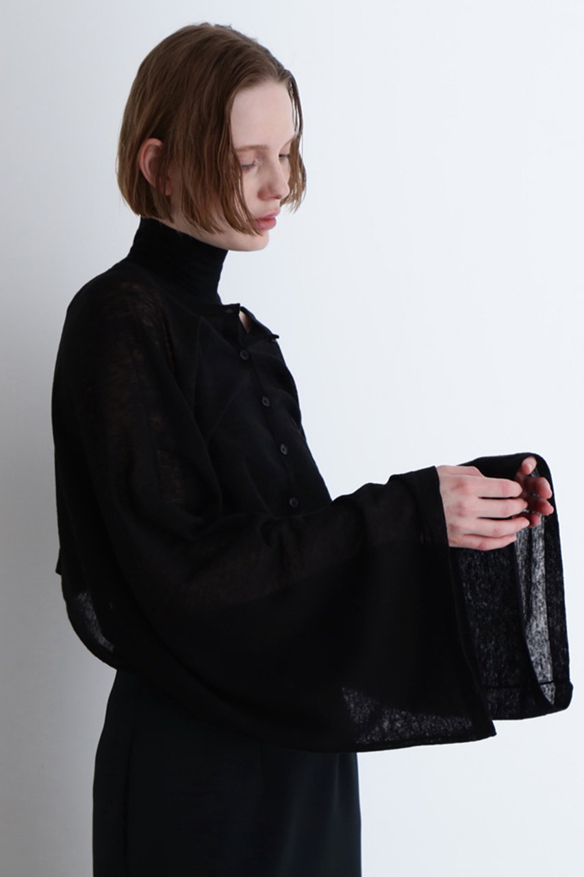 LE PHIL(ル フィル)|【予約販売】シアーリネンクロップドカーデ LE PHIL(ル フィル)|【予約販売】シアーリネンクロップドカーデ
