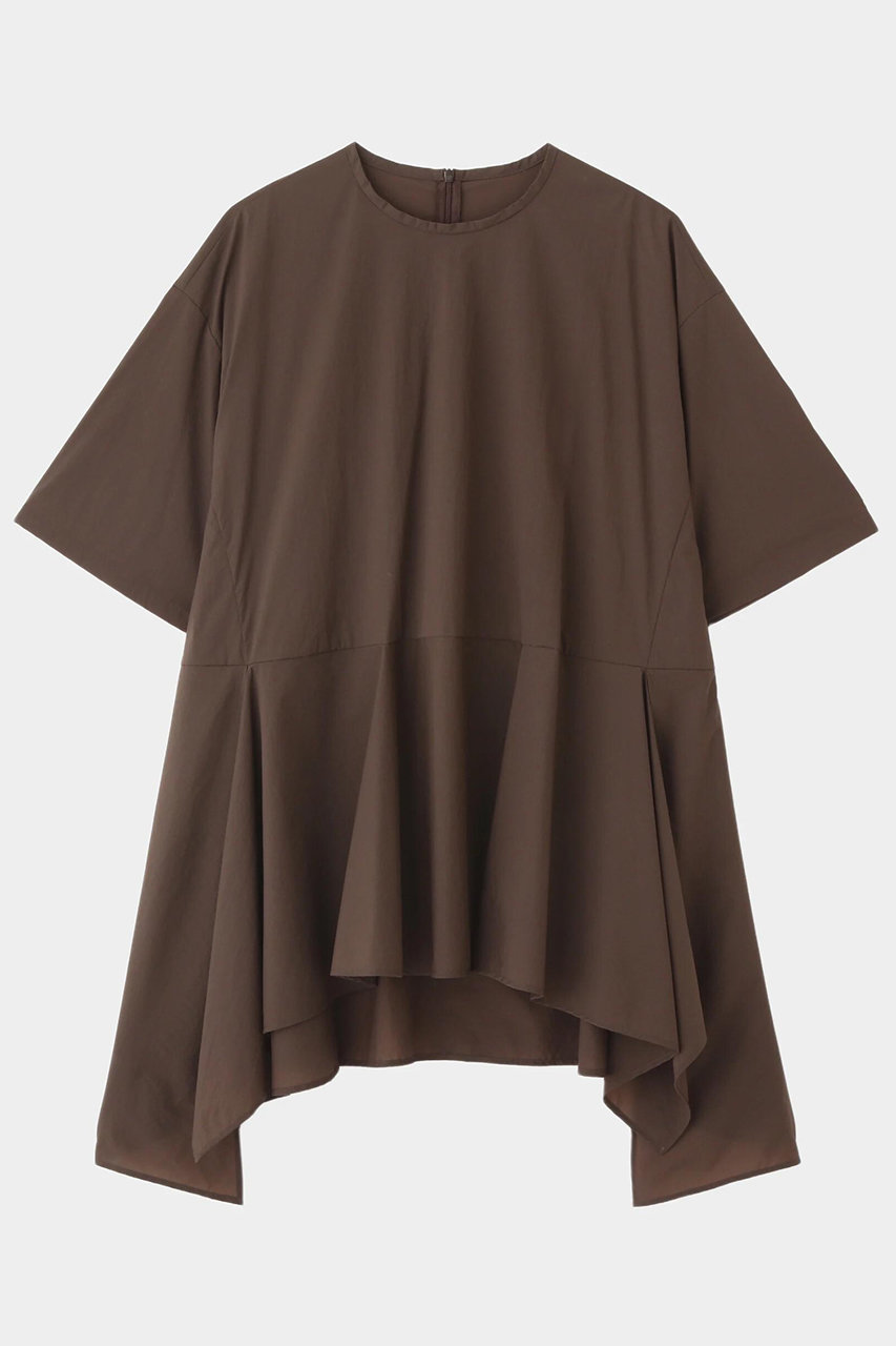 LE PHIL ナイロンストレッチブラウス (ブラウン, F) ル フィル ELLE SHOP LE PHIL ナイロンストレッチブラウス (ブラウン, F) ル フィル ELLE SHOP