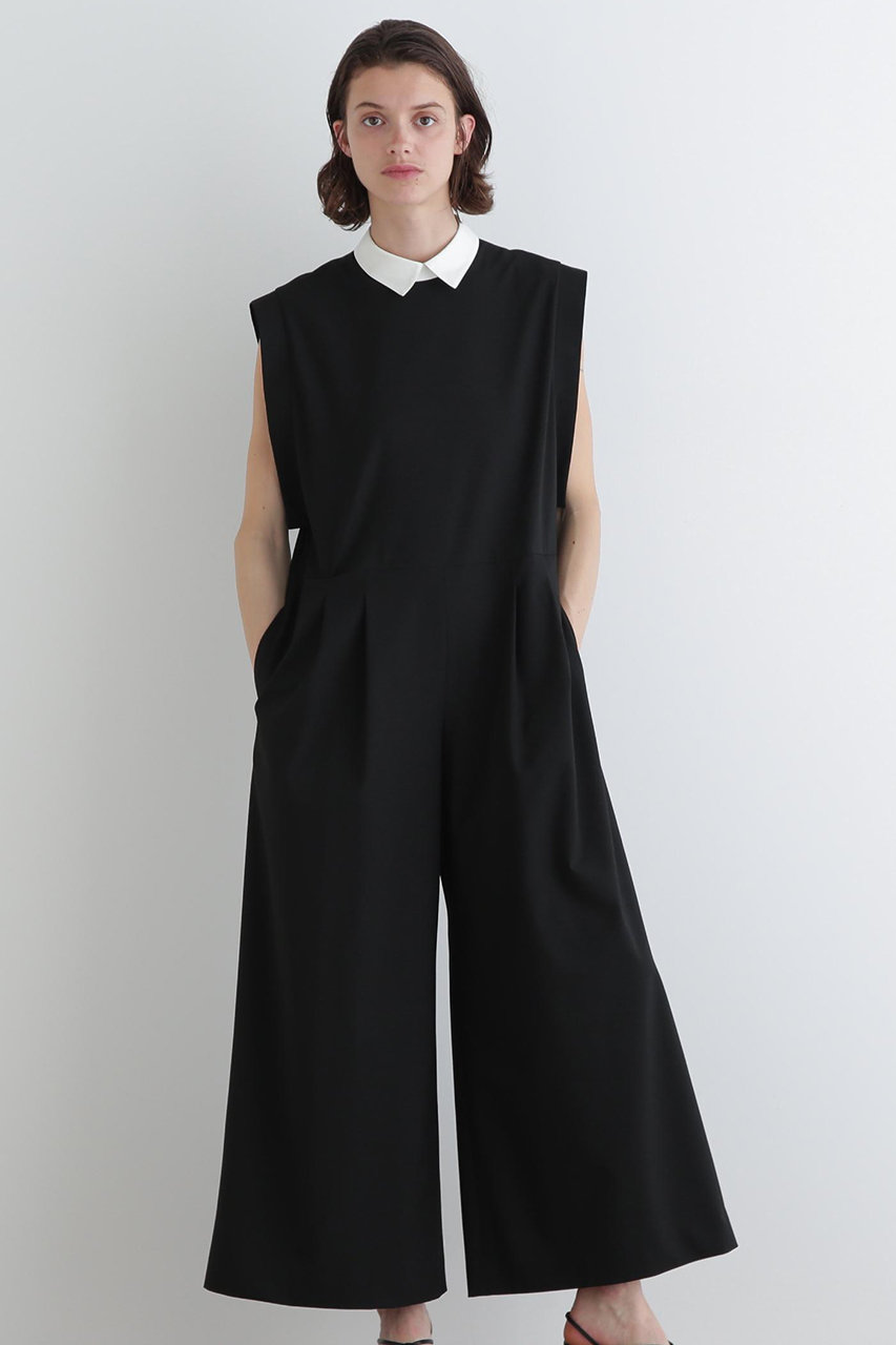 お値下げ　LE PHIL ブラック ノーカラージレ LE PHIL(ル フィル)｜ケープドレス/ブラック の通販｜ELLESHOP